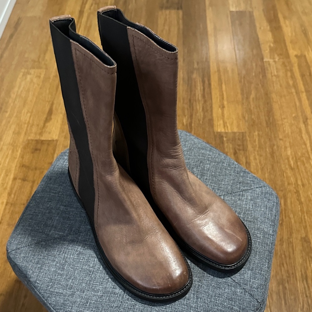 LAST CHANCE OFFER: Donald J. Pliner Brown and Black Heeled Boots